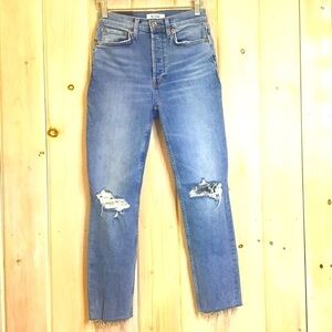 RE/DONE 90’s High Rise Ankle Crop Jeans